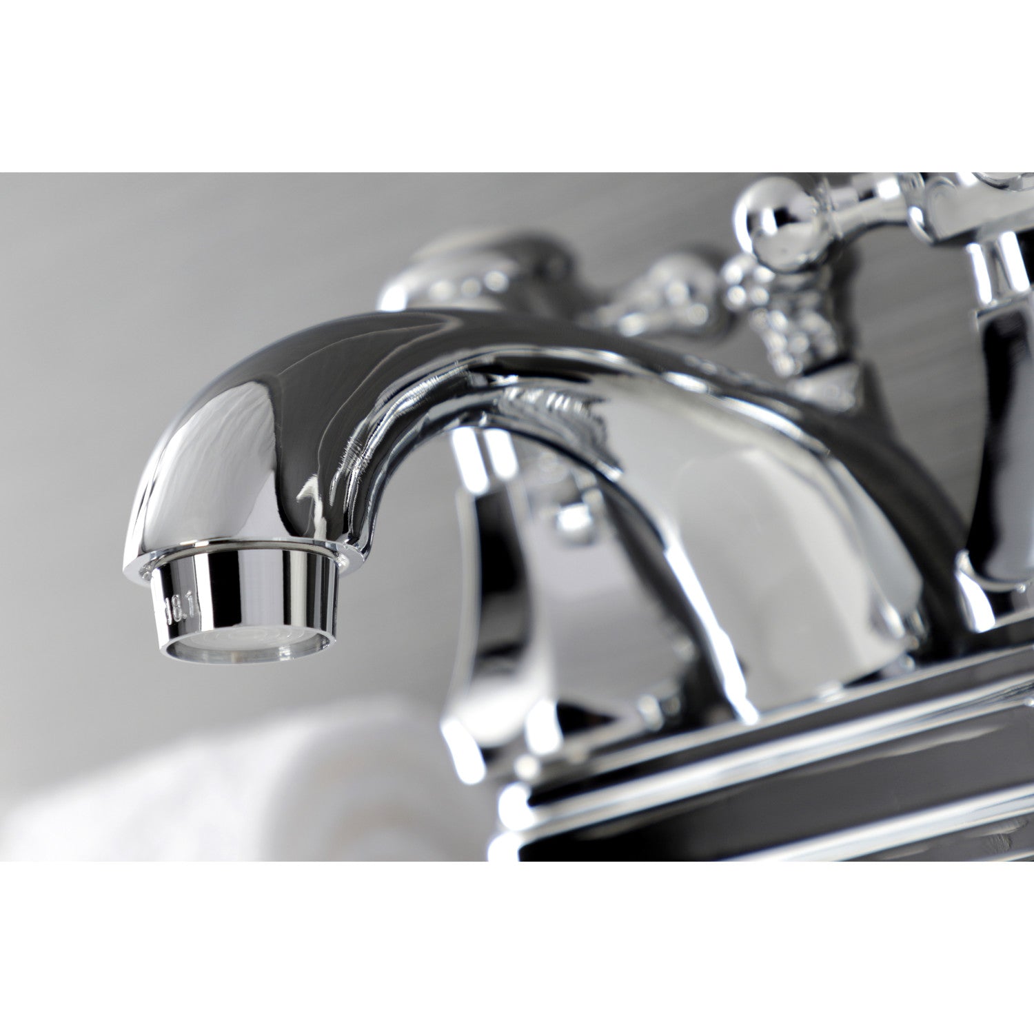 Kingston Tulare KB4601BX - Metropolitan Double-Handle 3-Hole Deck Mount 4-Inch Centerset Bathroom Faucet with Pop-Up Drain, Polished Chrome — thumbnail 2
